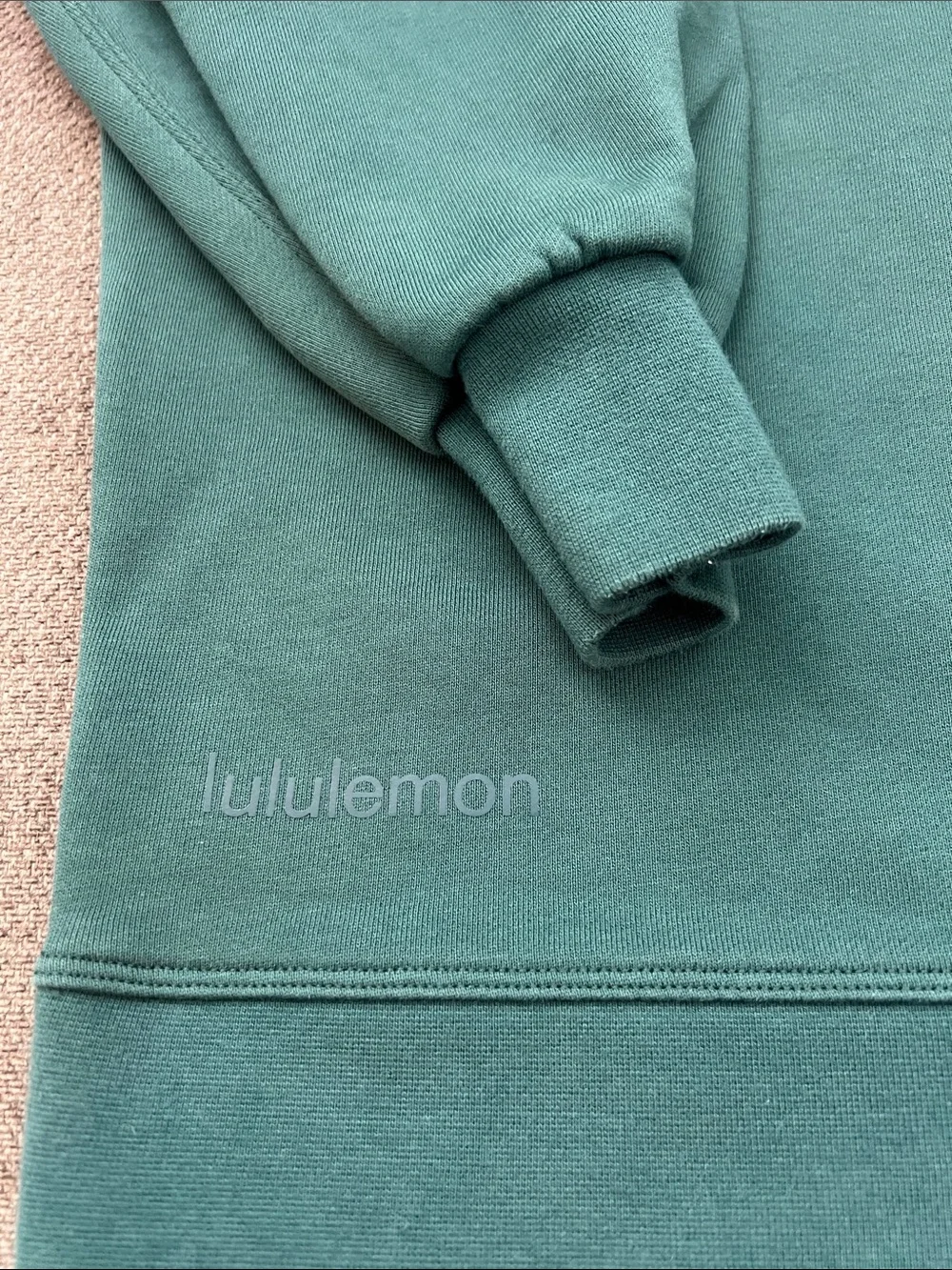 lululemon athletica Men's Crewneck Sweater in Teal Green